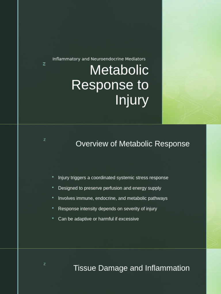 Metabolic Response to Injury Overview | PDF