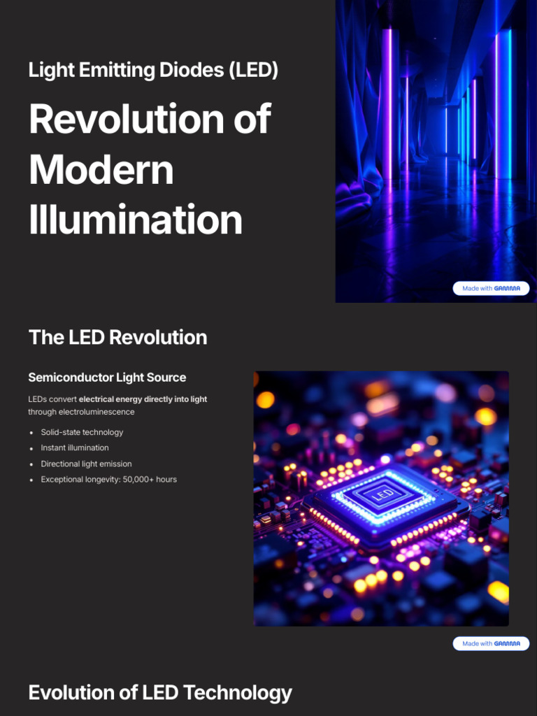 LED Technology: Evolution & Impact | PDF | Light Emitting Diode | Lighting