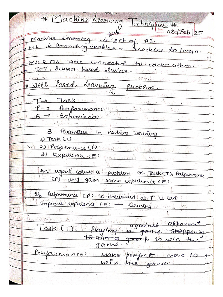 ML Notes | PDF