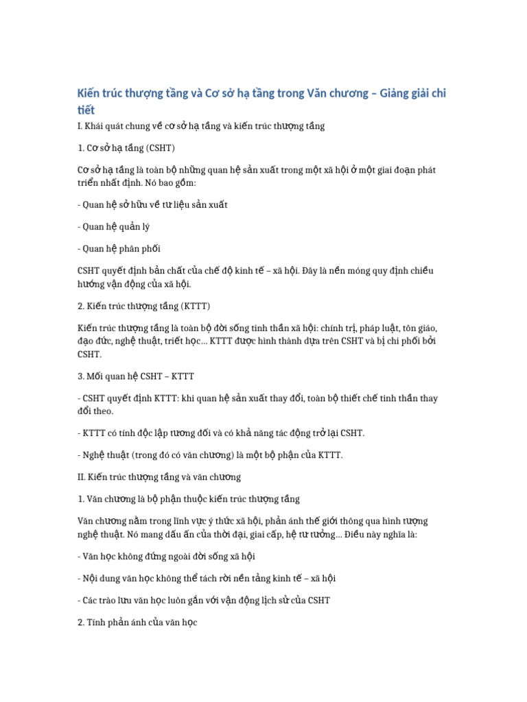 Kien Truc Thuong Tang Va CSHa Tang | PDF