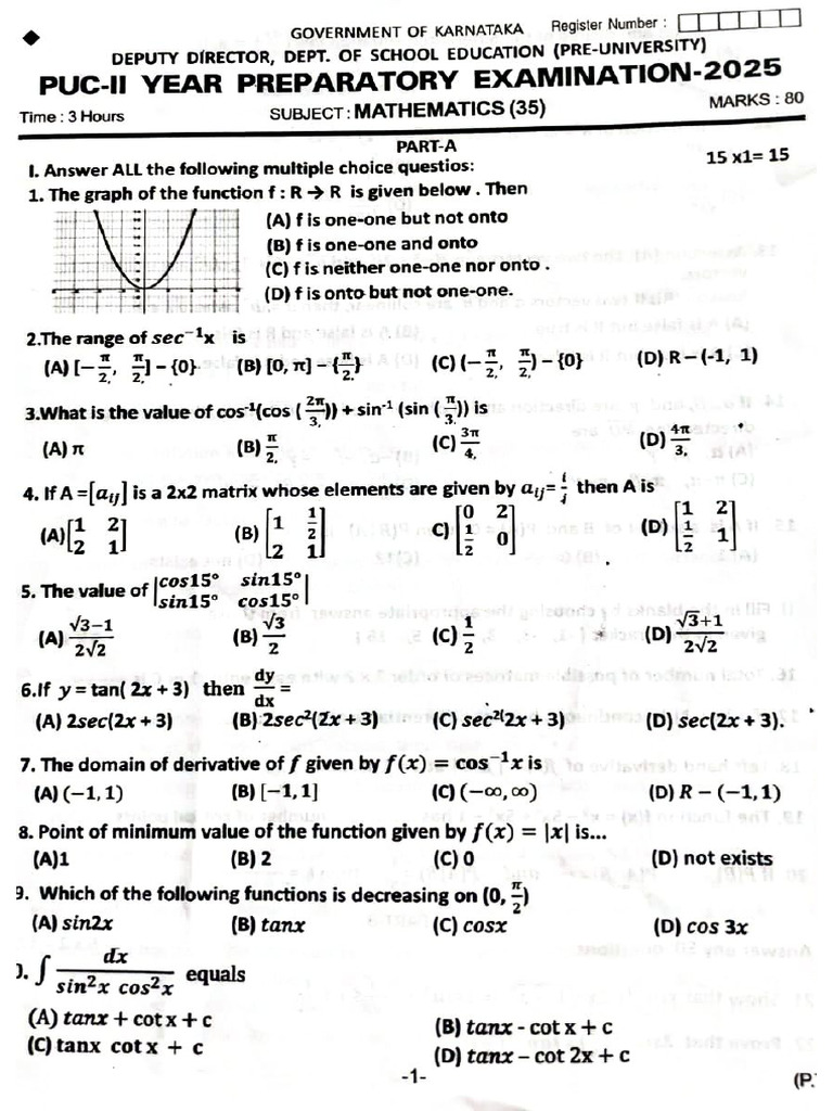 2025 Preparatory QP | PDF