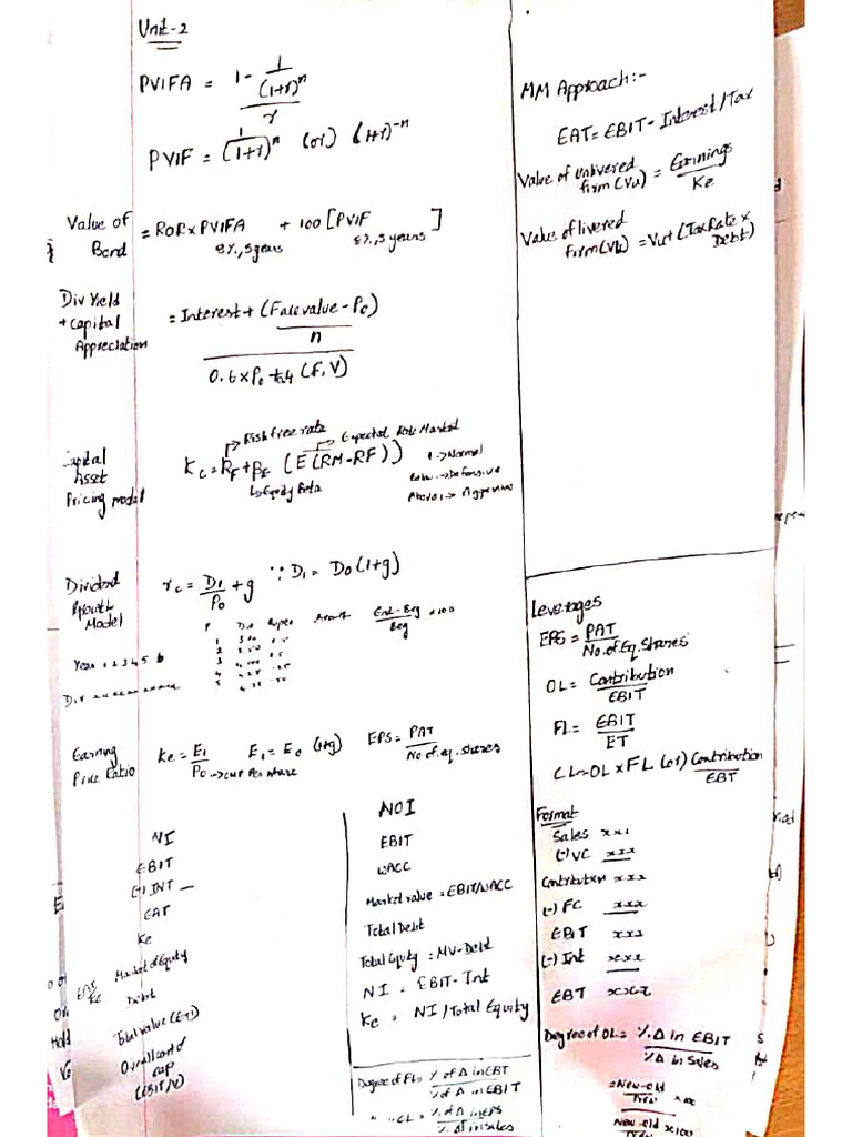 Detailed FM Formula | PDF