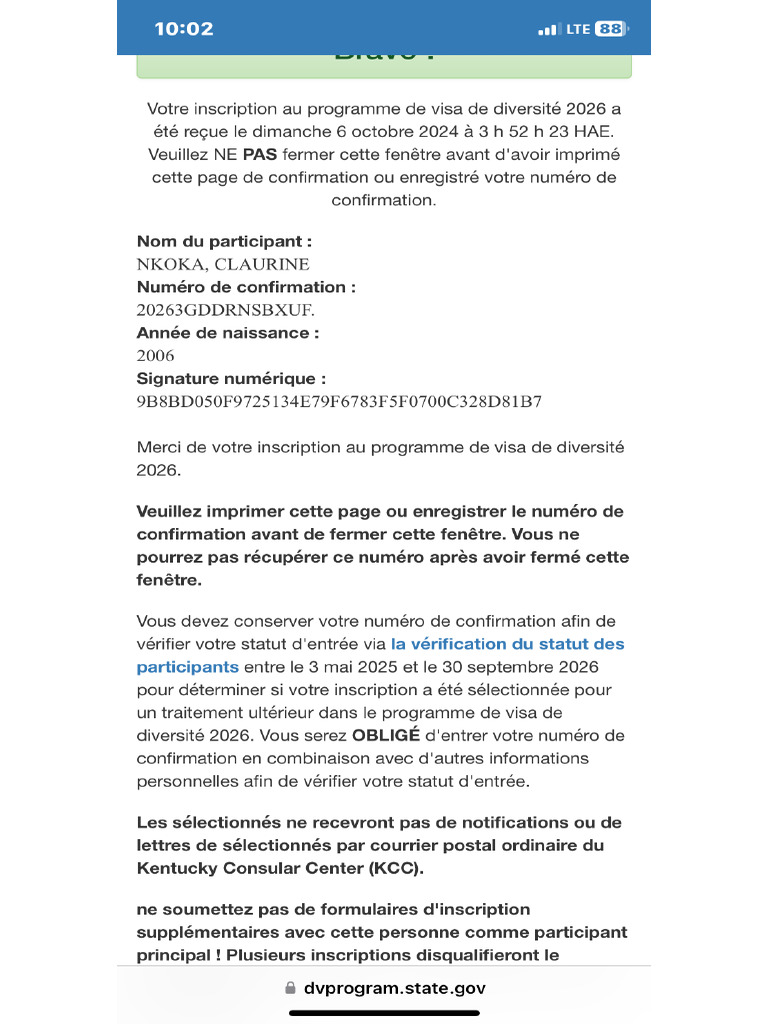 Confirmation | PDF