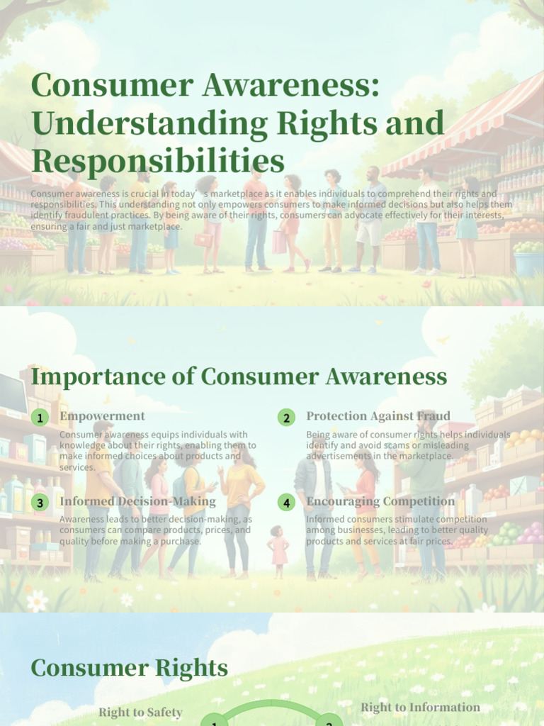 Consumer Rights and Responsibilities Explained | PDF | False ...