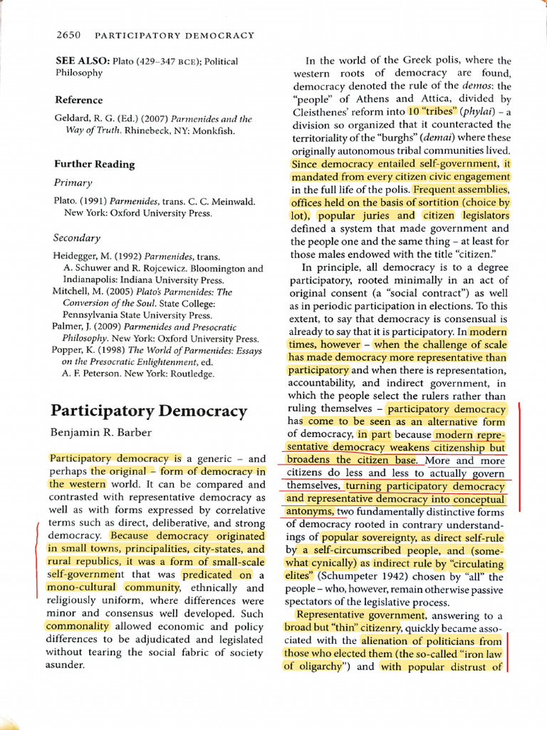 Understanding Participatory Democracy | PDF | Democracy | Political ...