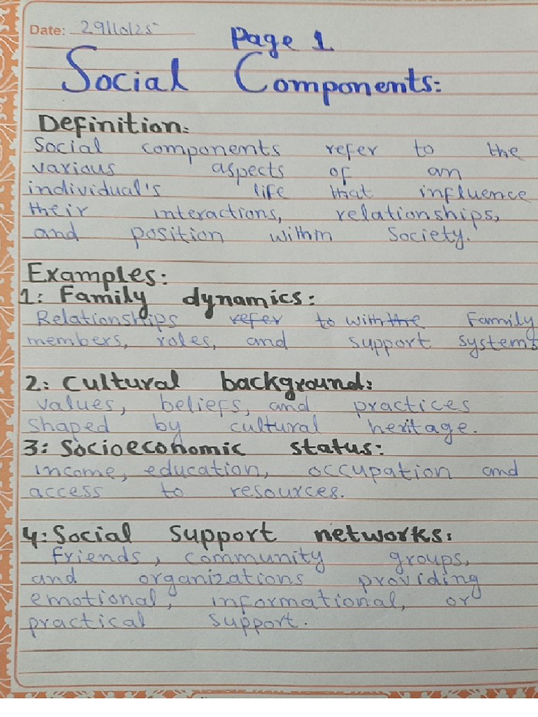 Social Components of the Environment_Copy(1) | PDF