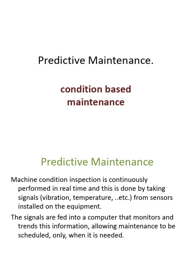 Predictive Maintenance and Vibration Analysis | PDF