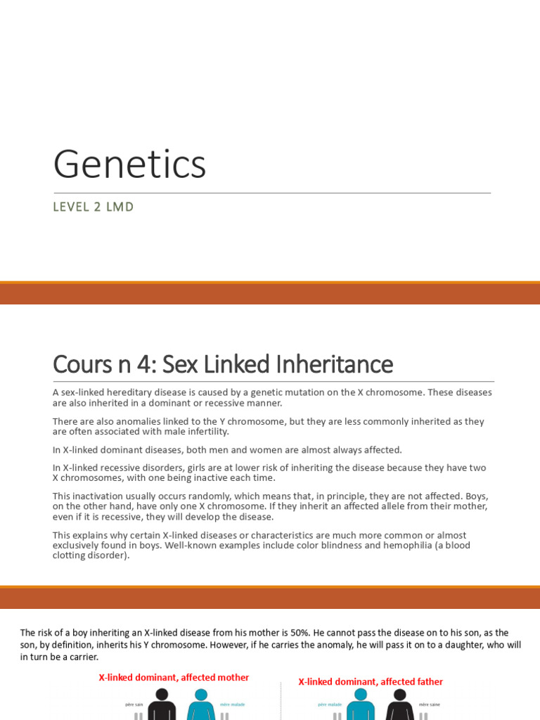 Sex-Linked Inheritance Explained | PDF | Genetic Disorder | Dominance ...