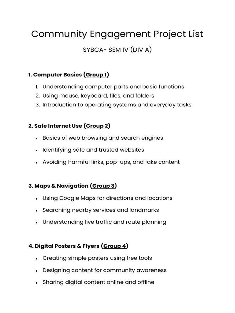 Project Topics and Short Details | PDF
