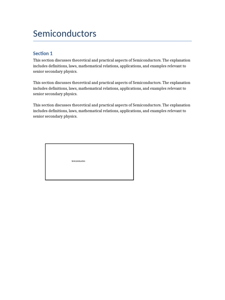 Semiconductors 20 Pages | PDF | Physics | Physical Sciences
