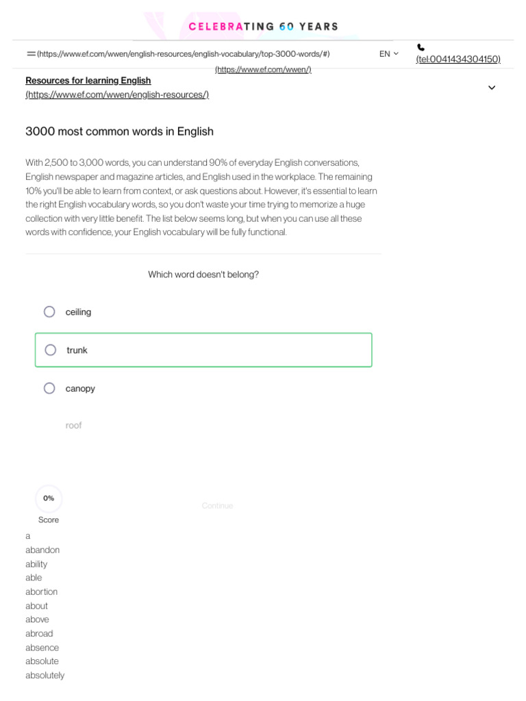 Top 3000 English Vocabulary Words | PDF | English Language