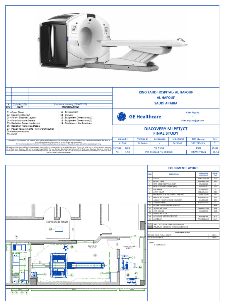 PET/CT Installation Layout Guide | PDF | Ct Scan | Exposure (Photography)