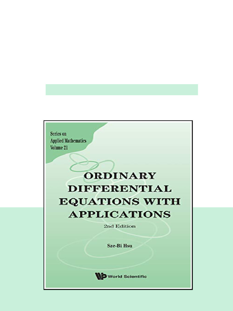 Ordinary Differential Equations With Applications Szebi Hsu Sample ...
