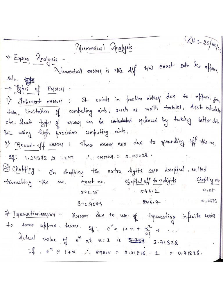 Numerical Analysis | PDF