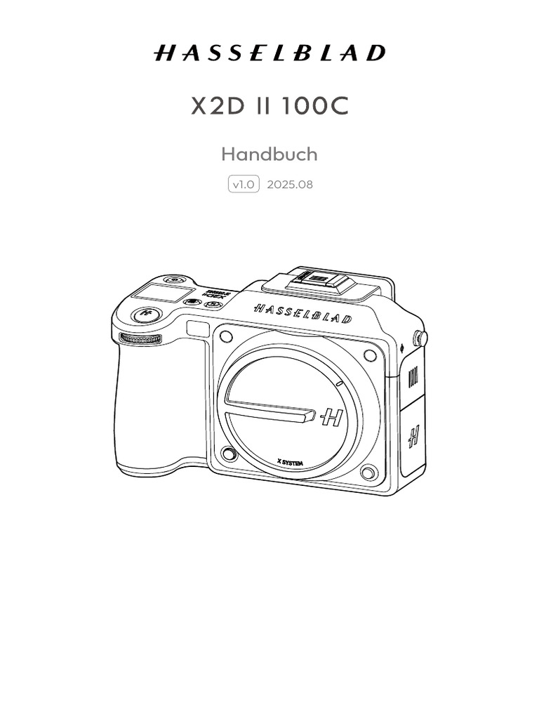 X2D II 100C User Manual v1.0 de | PDF