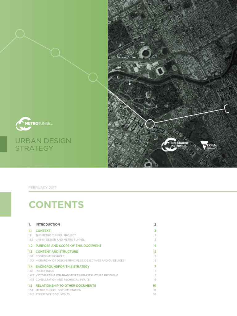 Metro Tunnel Urban Design Strategy | PDF | Urban Design | Melbourne