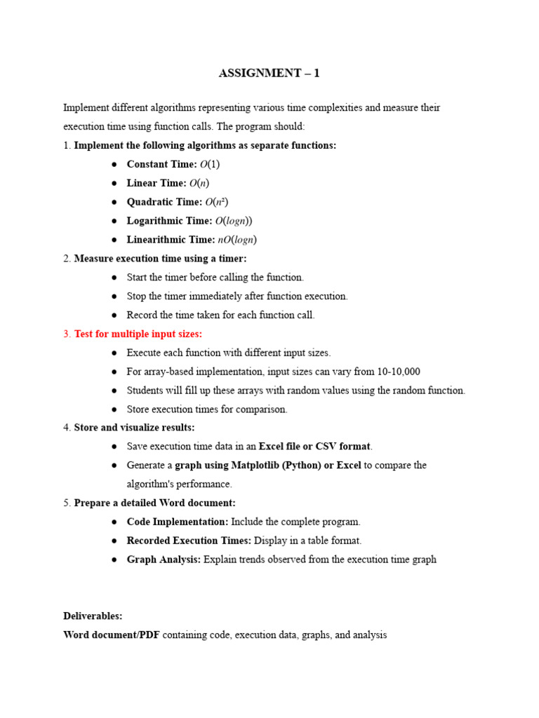CSE373.11 Assignment 1 | PDF
