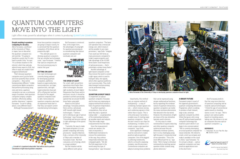 Optical Quantum Computers: Future Insights | PDF | Quantum Computing ...