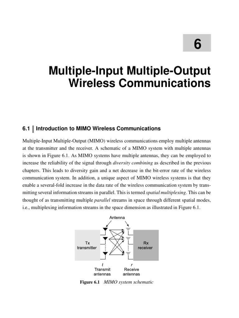 BEC703 Module 4 MIMo | PDF | Mimo | Matrix (Mathematics)