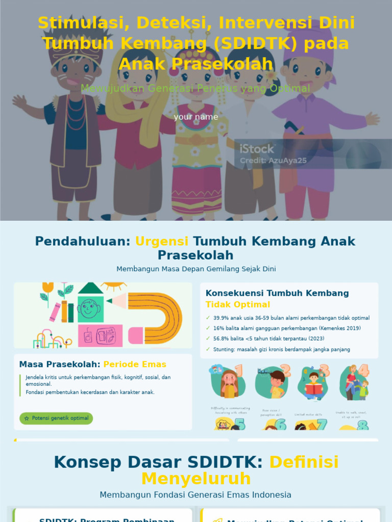 Rencana Penelitian SDIDTK Pada Anak Prasekolah | PDF