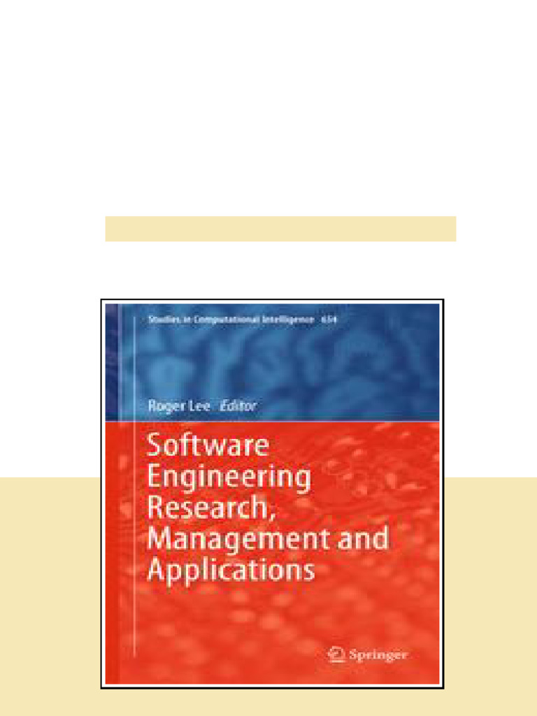 Software Engineering Research Management and Applications 1st Edition ...