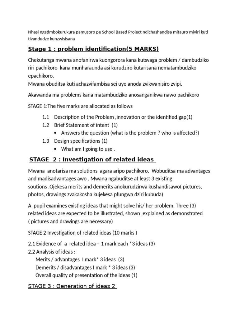 School-Based Project Guide: Problem Solving | PDF | Learning | Cognition