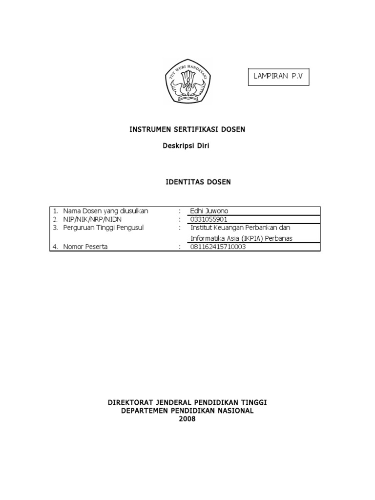 697 Instrumen Sertifikasi Dosen Ej