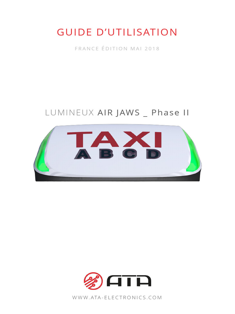 Guide d'utilisation AIR JAWS Phase II | PDF