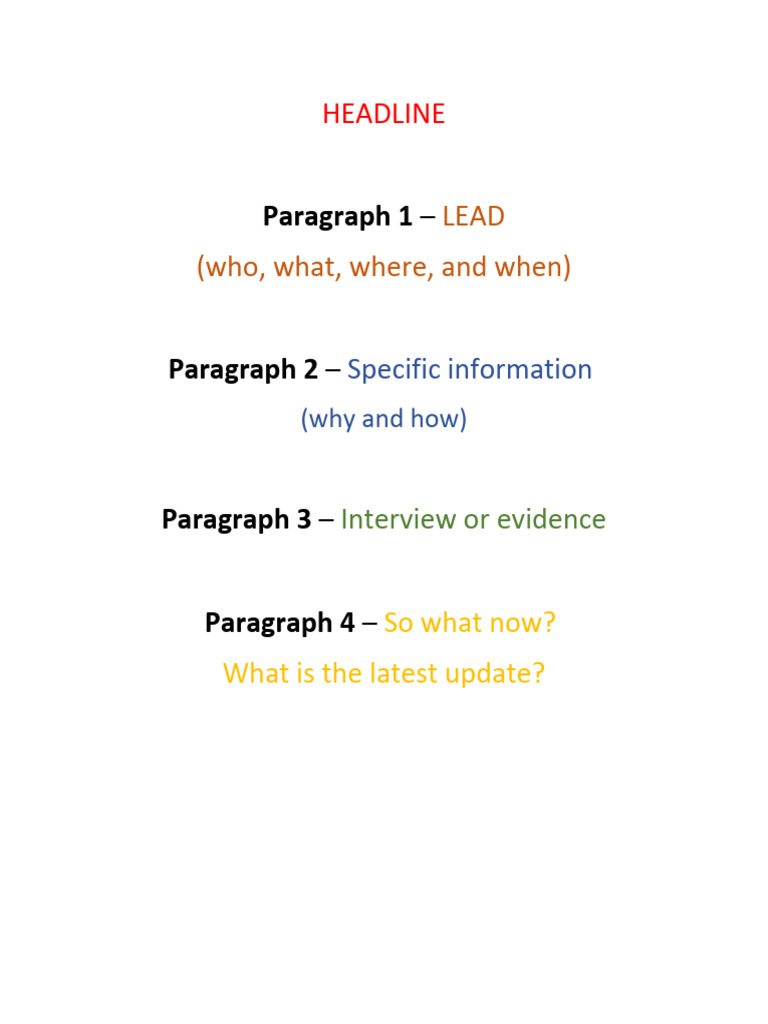 Document Structure Guide for Writers | PDF