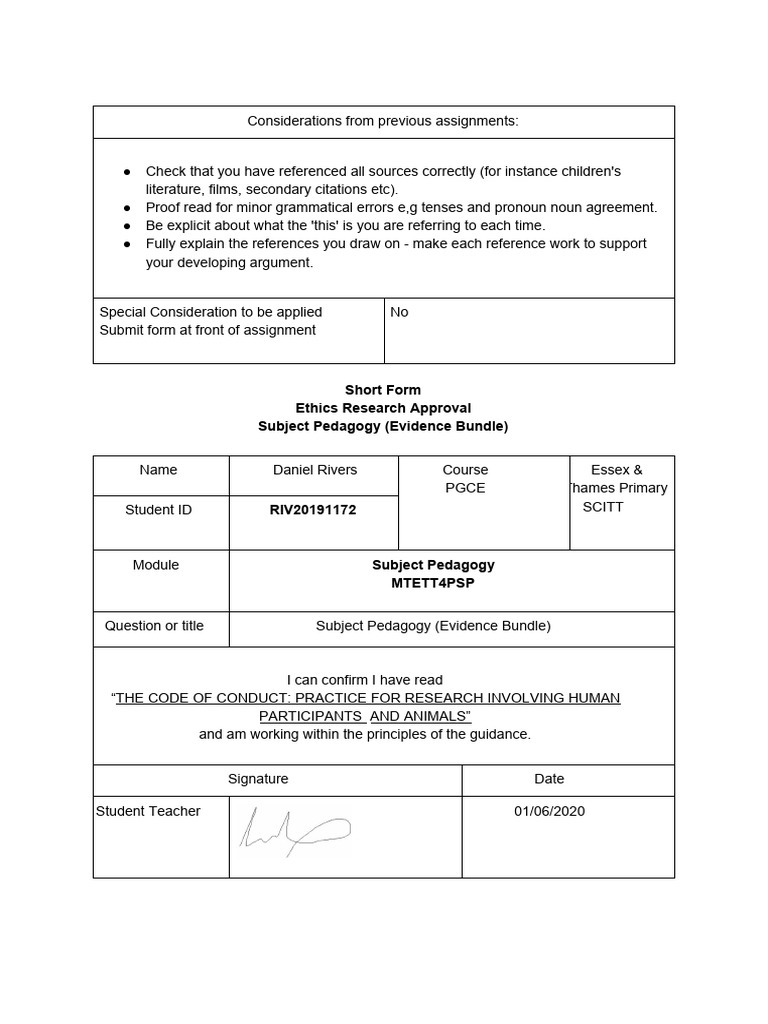 Subject Pedagogy Evidence Bundle | PDF | Learning | Teachers