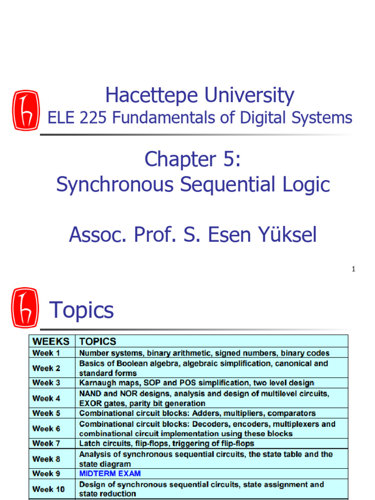 Synchronous Sequential Logic Overview | PDF | Digital Electronics ...