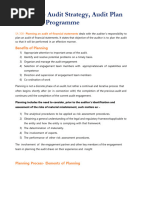 Audit Strategy vs. Audit Plan Explained | PDF | Audit | Internal Control