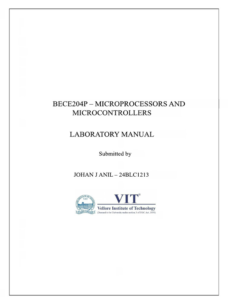 8051 Microcontroller LED Interface | PDF