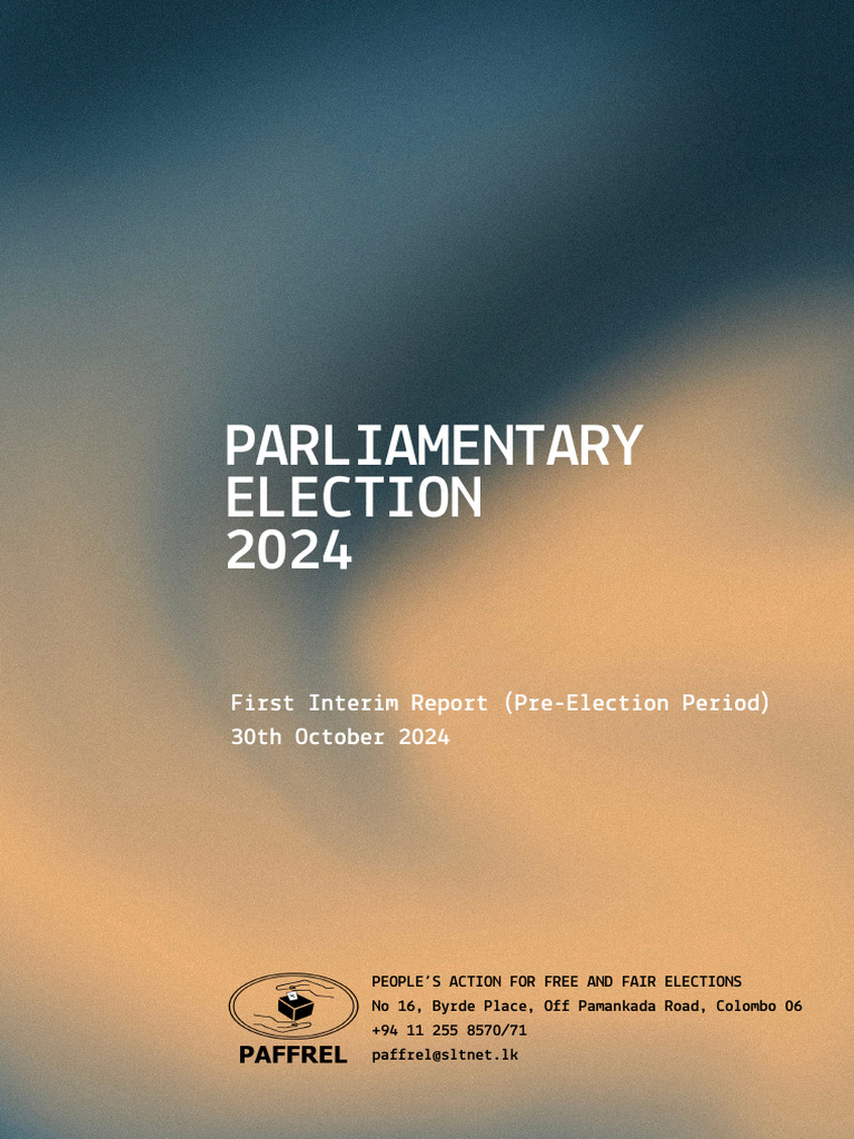2024 10-31-1st Interim Report | PDF | Elections | Government
