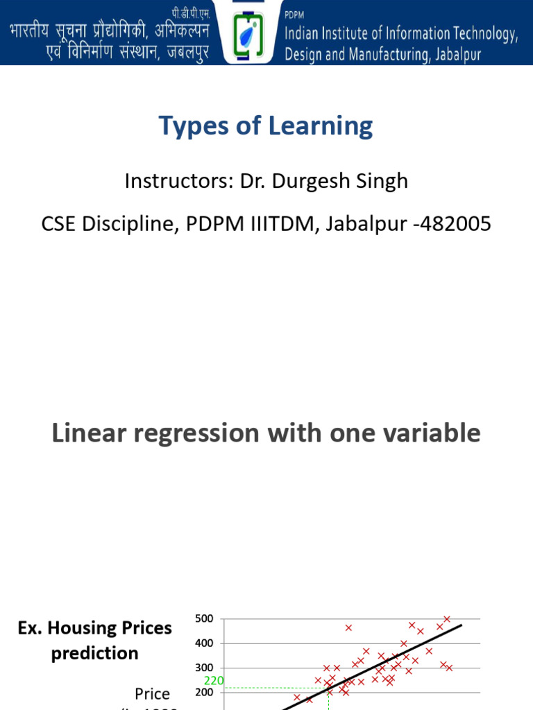Linear Regression and Gradient Descent | PDF | Regression Analysis ...