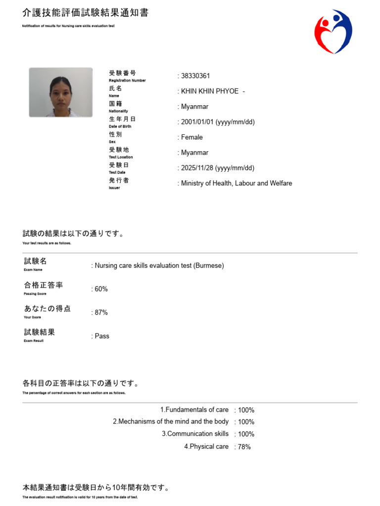 Prometric Report View (Burmese) - 72ef7149 8db3 4312 b71c Fc1429d9f7e3 ...