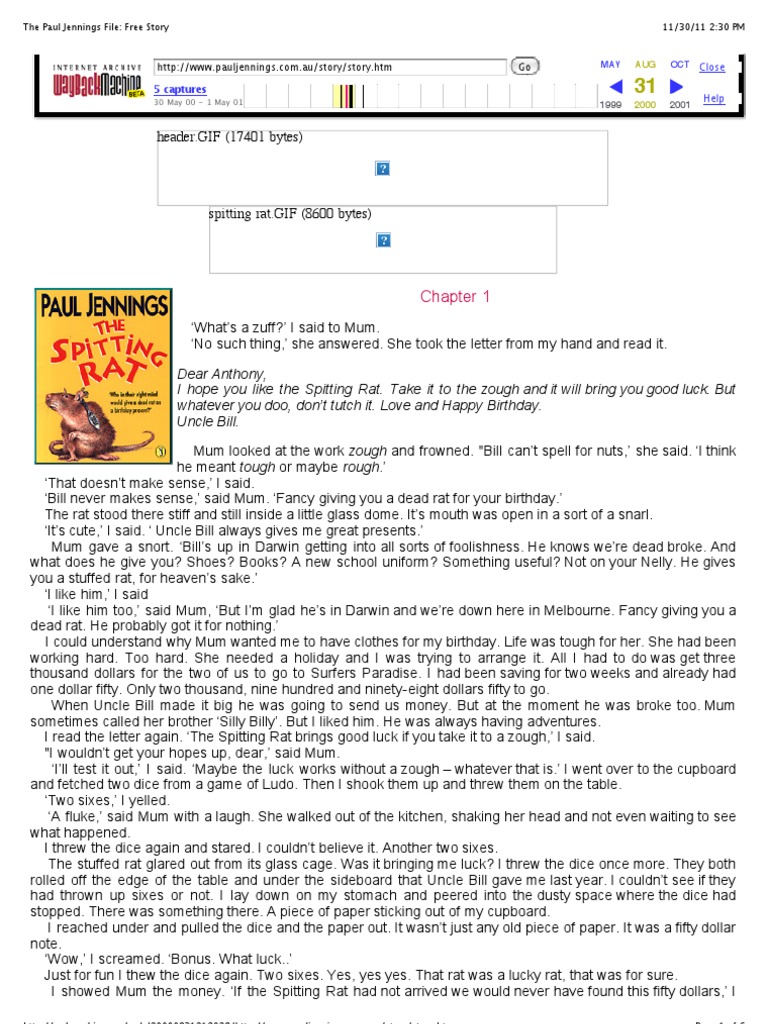 The Paul Jennings File - Free Story | PDF | Leisure