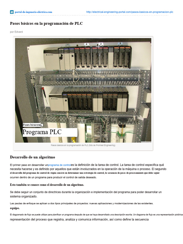 Pasos Clave para Programar PLC | PDF | Controlador lógico programable ...