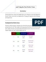 Forming and Using The Past Perfect Tense