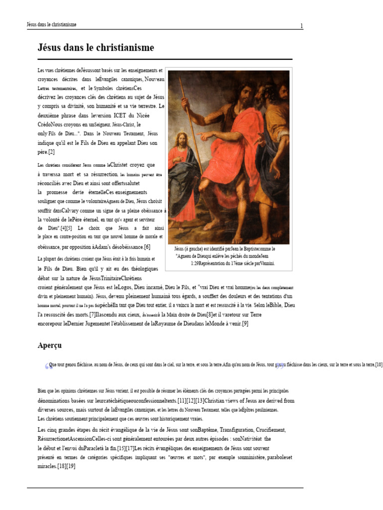 Croyances chrétiennes sur Jésus | PDF | Jésus | Théologie