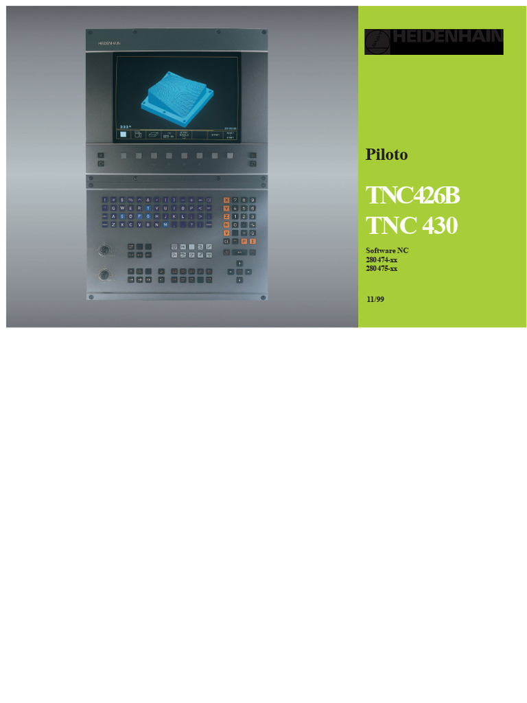 Guia de Programação para TNC 426/430 | PDF | Círculo | Sistema de ...