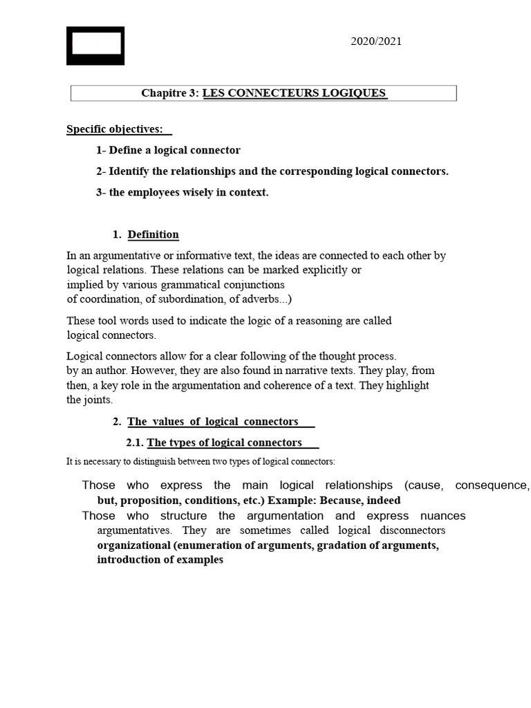 Understanding Logical Connectors | PDF | Adverb | Logic