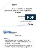 Competencias de Un Gerente de Proyecto