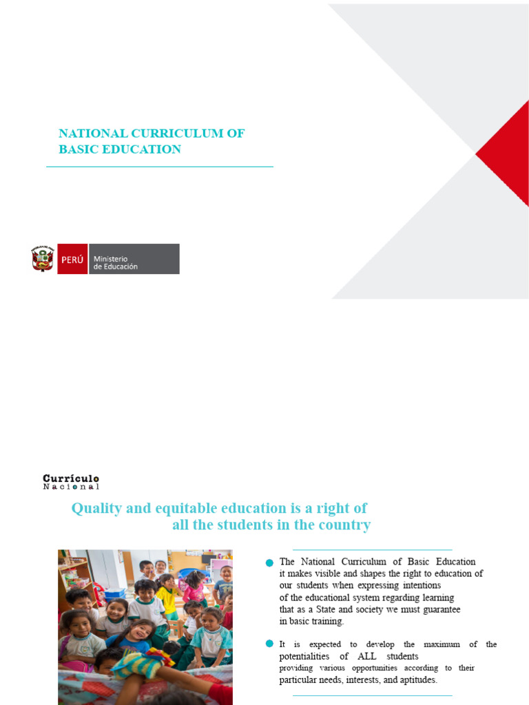 National Curriculum for Basic Education | PDF | Curriculum | Learning