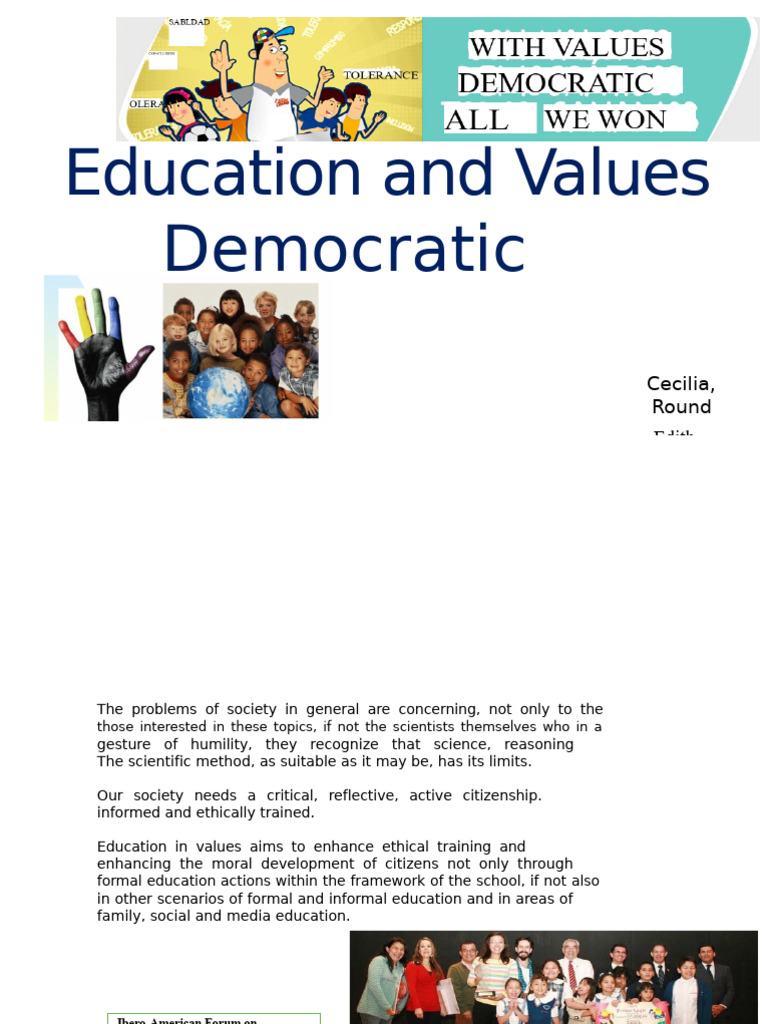Educating Values for Active Citizenship | PDF | Value (Ethics ...