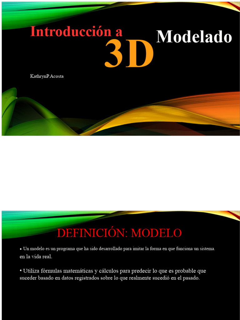 Introducción al Modelado 3D y Simulación | PDF | Gráficos de ...