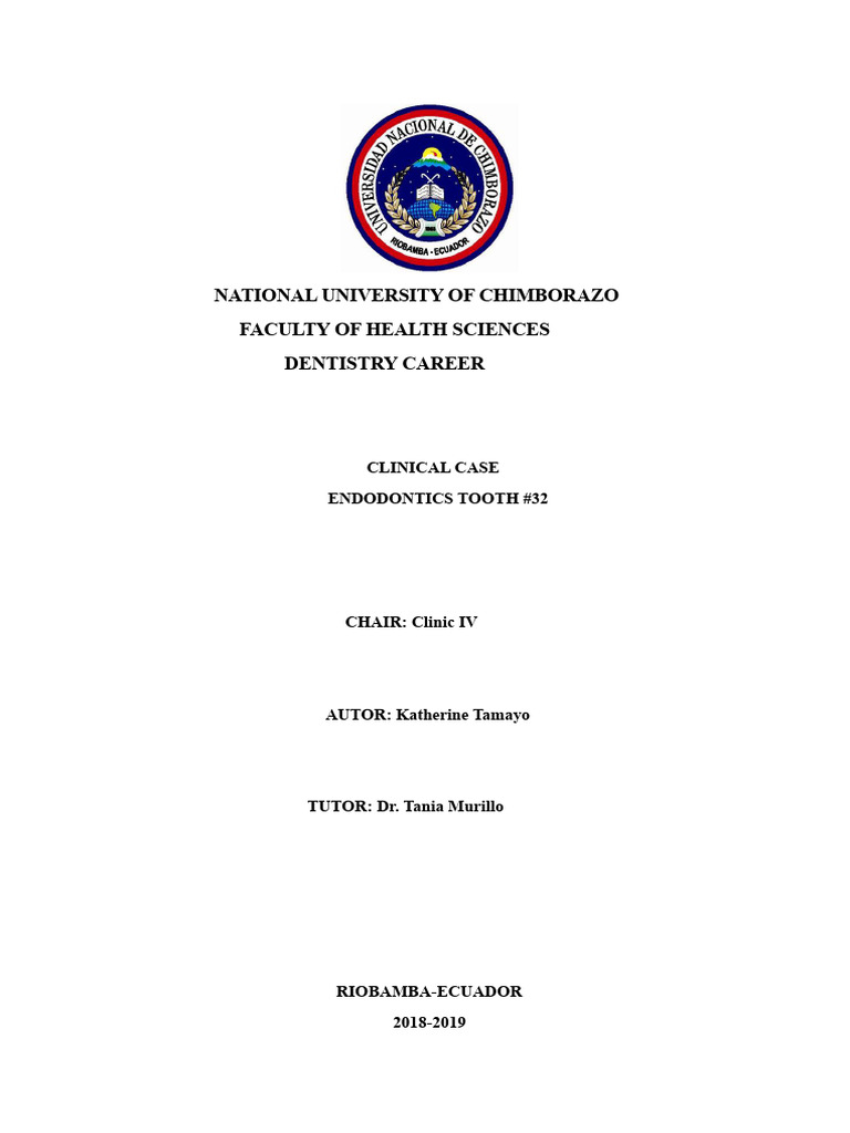 Clinical Case Endodontics | PDF | Clinical Medicine | Dentistry
