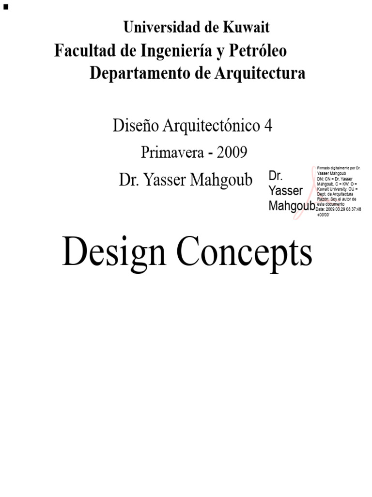 Conceptos Clave en Diseño Arquitectónico | PDF | Diseño | Concepto