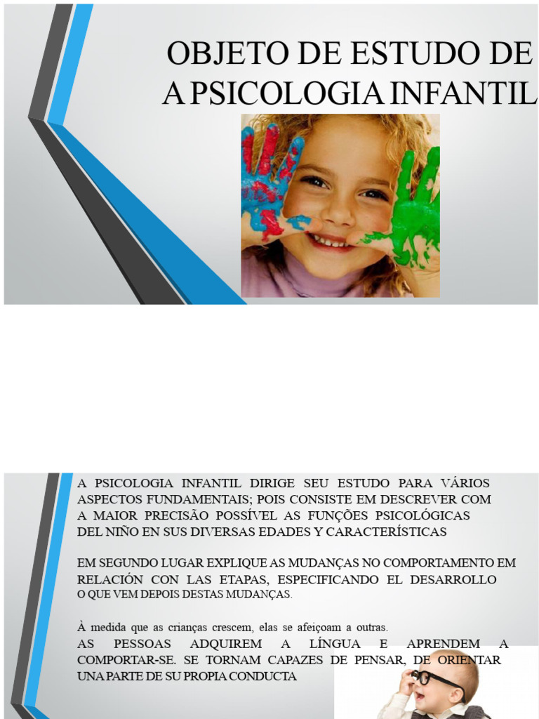 Estudo da Psicologia Infantil e Desenvolvimento | PDF | Psicologia do ...
