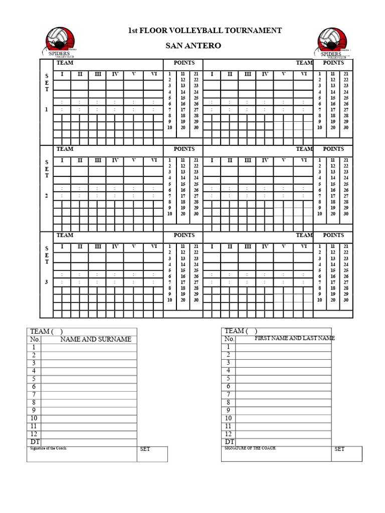 VOLLEYBALL ROSTER | PDF
